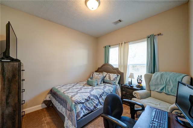 504 Cole Creek Dr, Dallas, GA 30157 - bedroom with carpet floors, baseboards, and a textured ceiling