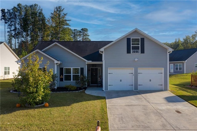 504 Cole Creek Dr, Dallas, GA 30157 - traditional home with driveway, a front yard, and a garage