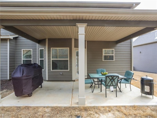 view of patio / terrace featuring area for grilling