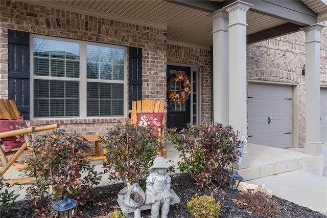 entrance to property with a porch