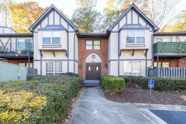 view of tudor-style house