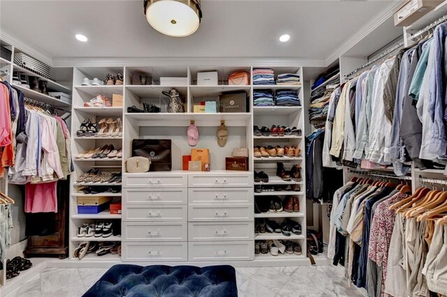 127 Bradshaw Park Dr, Woodstock, GA 30188 - spacious closet featuring marble finish floors