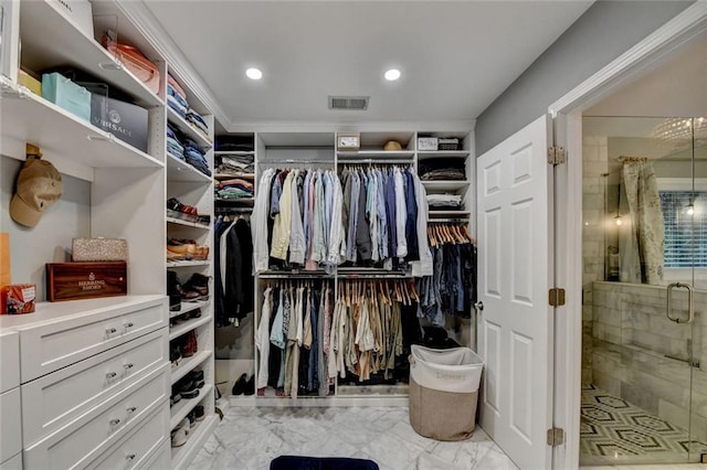 127 Bradshaw Park Dr, Woodstock, GA 30188 - spacious closet featuring light marble finish flooring