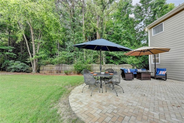 127 Bradshaw Park Dr, Woodstock, GA 30188 - view of patio / terrace with an outdoor hangout area
