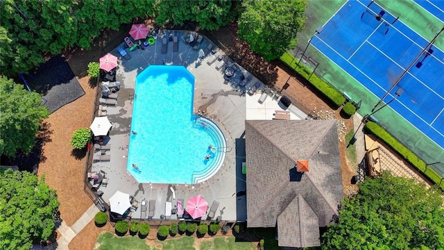 127 Bradshaw Park Dr, Woodstock, GA 30188 - drone / aerial view of a pool