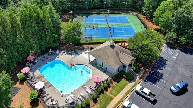 127 Bradshaw Park Dr, Woodstock, GA 30188 - aerial view of a pool area