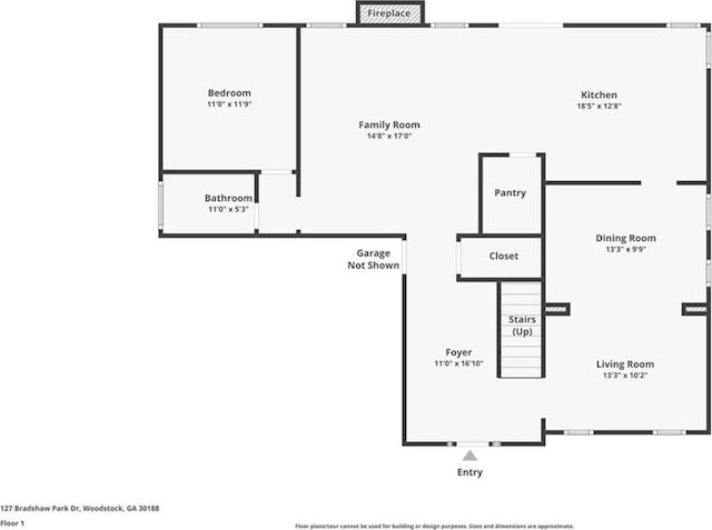 127 Bradshaw Park Dr, Woodstock, GA 30188 - view of property floor plan