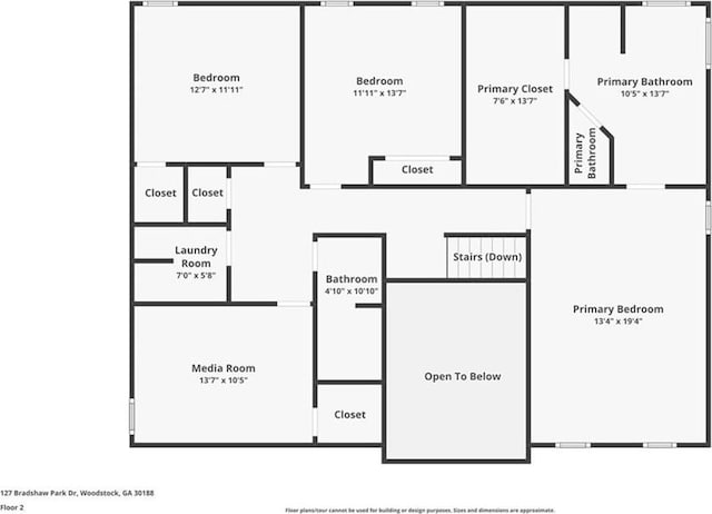 127 Bradshaw Park Dr, Woodstock, GA 30188 - view of home floor plan