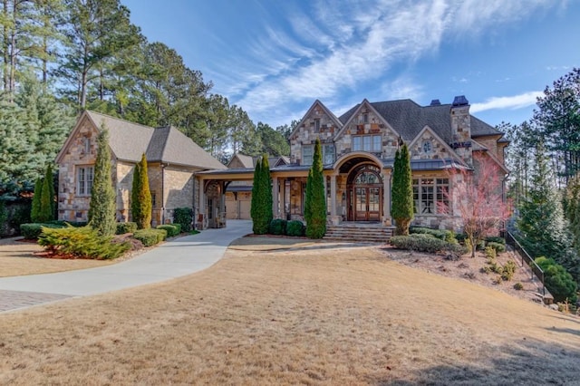 view of front of home with french doors