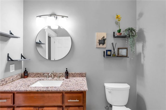 1580 Loving Rd, Morganton, GA 30560 - half bathroom with vanity and toilet