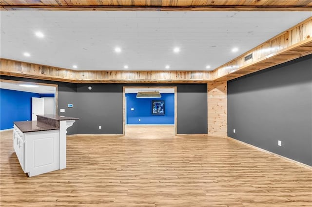 1580 Loving Rd, Morganton, GA 30560 - interior space featuring recessed lighting, baseboards, visible vents, and light wood-style floors