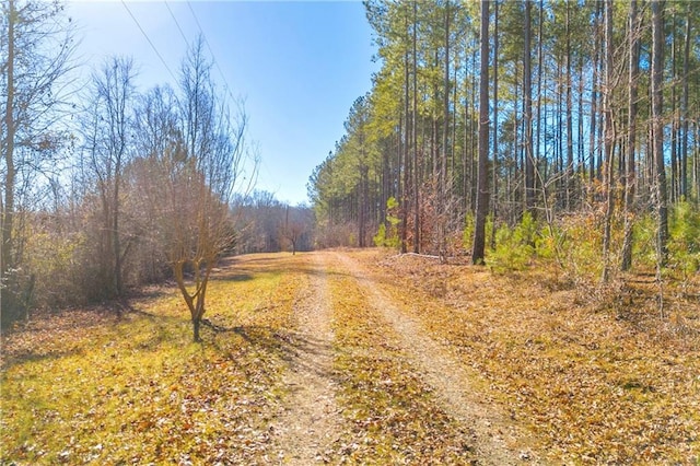 view of road