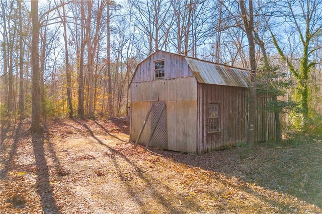 view of outbuilding