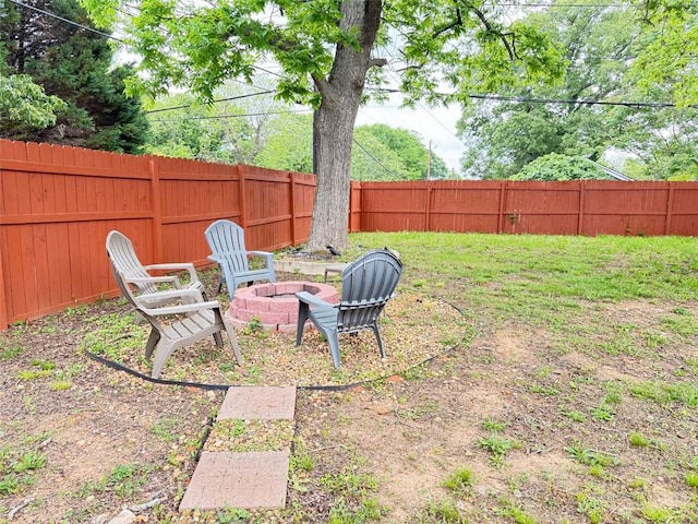 1074 Hobson St SW, Atlanta, GA 30310 - view of yard with a fire pit