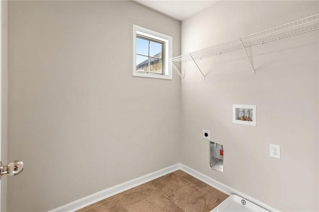 181 Dewy Rd Unit 70, Lilburn, GA 30047 - laundry area featuring washer hookup, baseboards, and electric dryer hookup