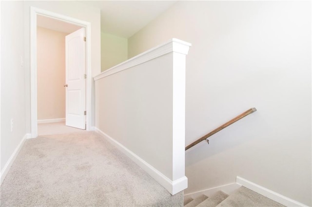 409 Glenn Trl, Winder, GA 30680 - stairs with carpet and baseboards