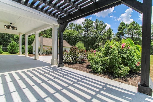 409 Glenn Trl, Winder, GA 30680 - view of patio / terrace with a pergola