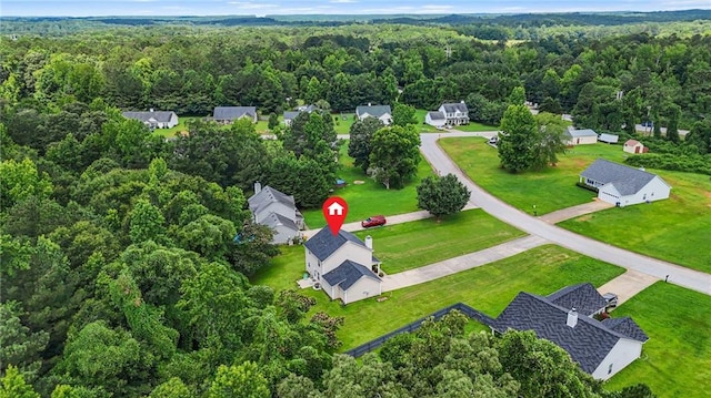 30 Creek Bottom Dr, Covington, GA 30014 - aerial view of a heavily wooded area