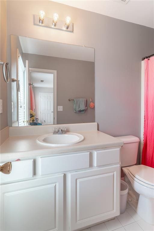 6004 Turfway Park Ct, Sugar Hill, GA 30518 - full bathroom with tile patterned flooring, vanity, and toilet
