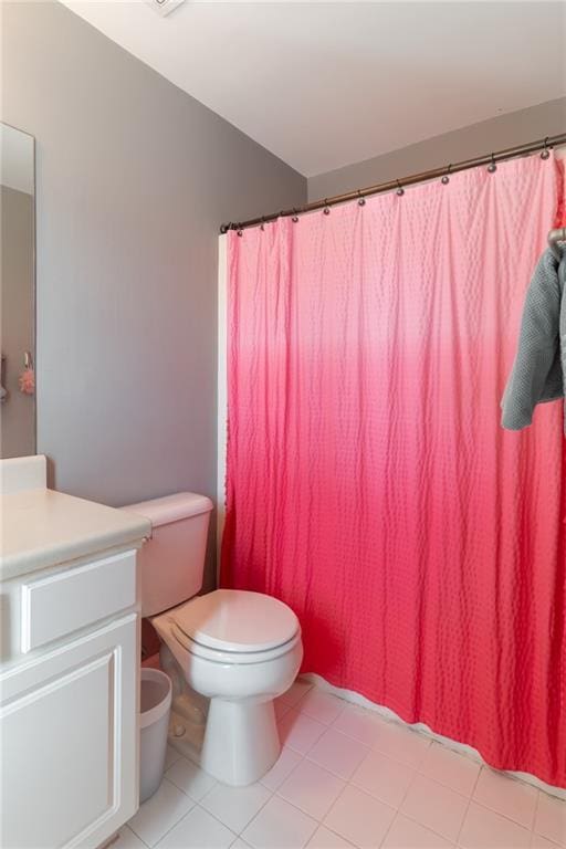 6004 Turfway Park Ct, Sugar Hill, GA 30518 - bathroom with toilet, vanity, and tile patterned floors