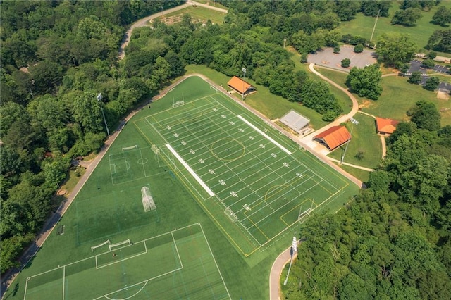 6004 Turfway Park Ct, Sugar Hill, GA 30518 - aerial overview of property's location featuring a heavily wooded area