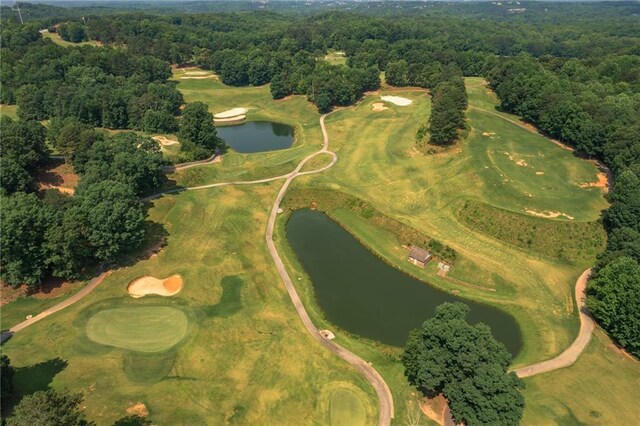6004 Turfway Park Ct, Sugar Hill, GA 30518 - aerial overview of property's location featuring a nearby body of water, a forest, and a golf course