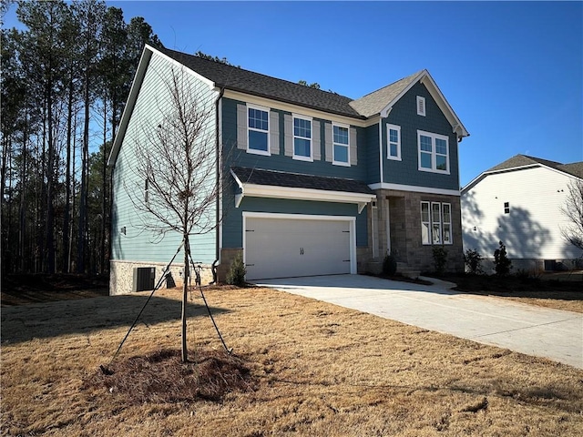 view of front of home featuring a garage