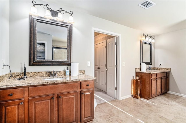 bathroom with vanity