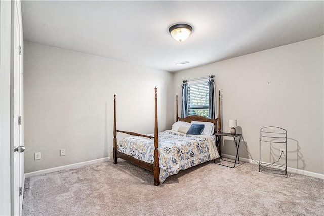 bedroom with carpet floors