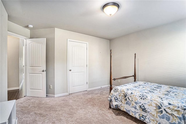 bedroom featuring carpet flooring