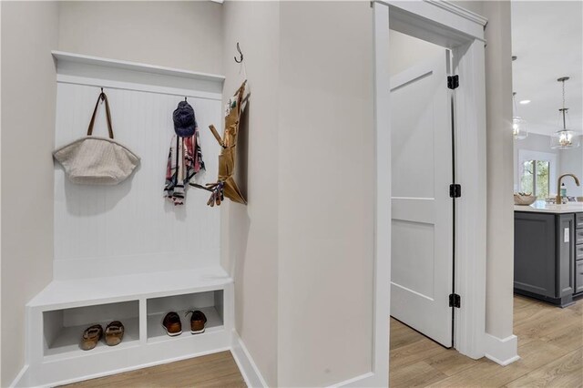 spacious closet featuring hardwood / wood-style floors