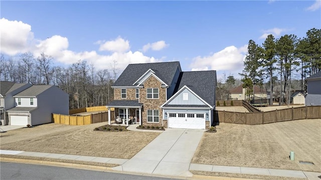 view of front of home with covered porch