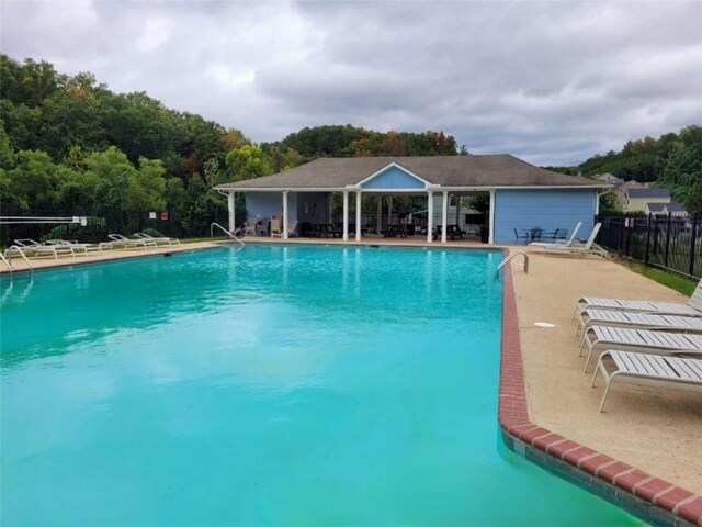 view of pool with a patio area