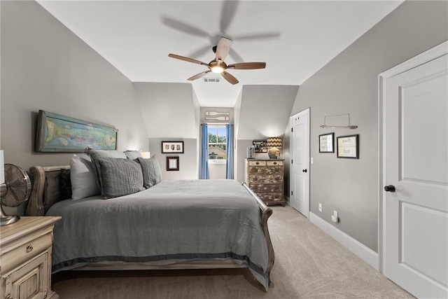 1539 Berkeley Ct, Gainesville, GA 30501 - bedroom with light colored carpet, baseboards, and a ceiling fan