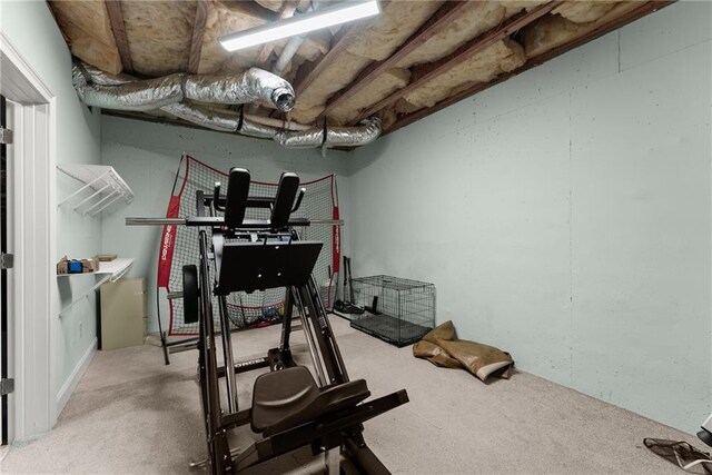 1539 Berkeley Ct, Gainesville, GA 30501 - exercise room featuring carpet floors