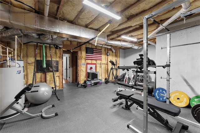 1539 Berkeley Ct, Gainesville, GA 30501 - workout room with water heater