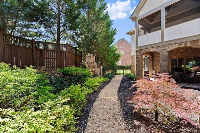 1539 Berkeley Ct, Gainesville, GA 30501 - view of yard with a patio area and a fireplace