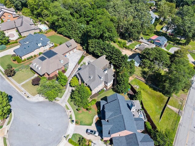 1539 Berkeley Ct, Gainesville, GA 30501 - aerial view of property and surrounding area with nearby suburban area