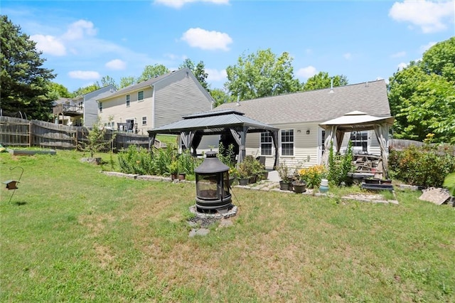 2125 Mina Lane Dr, Buford, GA 30518 - back of property featuring a gazebo