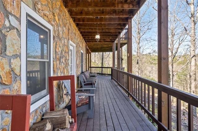 193 Alm Ln, Ellijay, GA 30540 - view of wooden deck