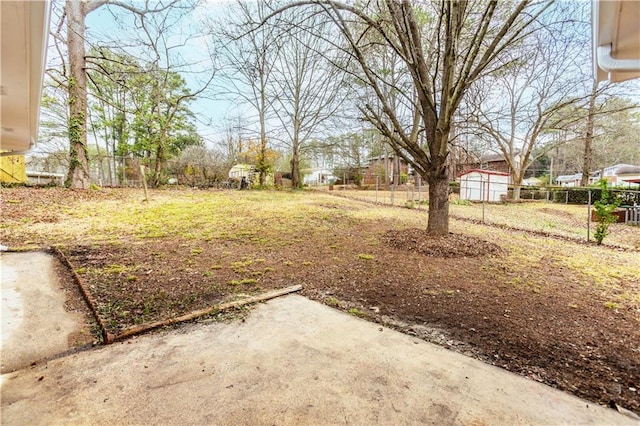 view of yard with a patio