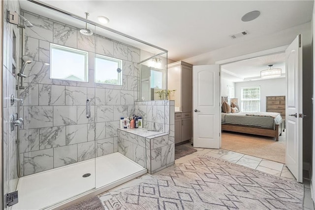 2860 Windsor Knoll Dr, Dacula, GA 30019 - ensuite bathroom with a stall shower and marble finish floors