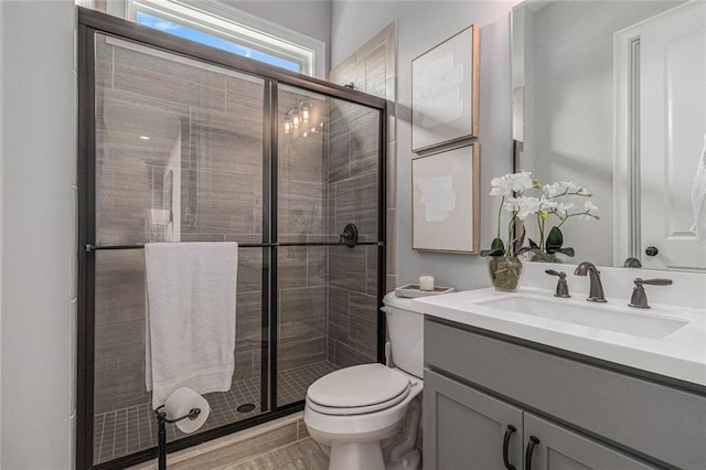 1865 Henley Way, Alpharetta, GA 30009 - bathroom with a stall shower, toilet, and vanity