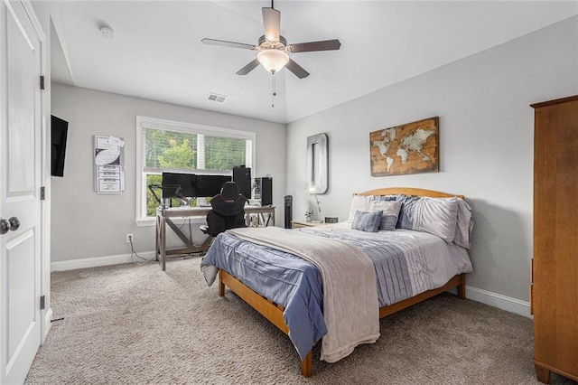 1865 Henley Way, Alpharetta, GA 30009 - carpeted bedroom with baseboards and ceiling fan