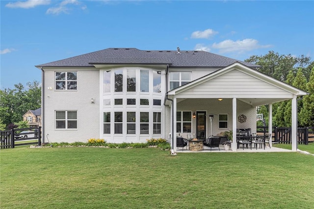 1865 Henley Way, Alpharetta, GA 30009 - rear view of house featuring a patio