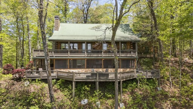 852 Black Bear Den Rd, Clayton, GA 30525 - exterior space with a deck