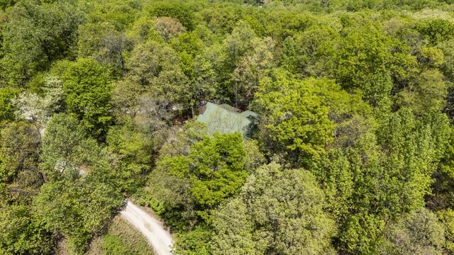 852 Black Bear Den Rd, Clayton, GA 30525 - birds eye view of property featuring a forest view