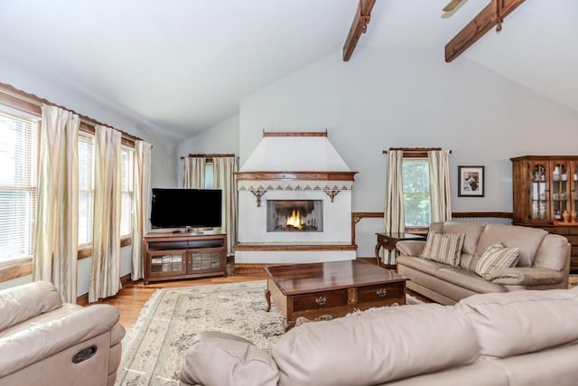 529 Arnold Rd, Lawrenceville, GA 30044 - living area with wood finished floors and a large fireplace