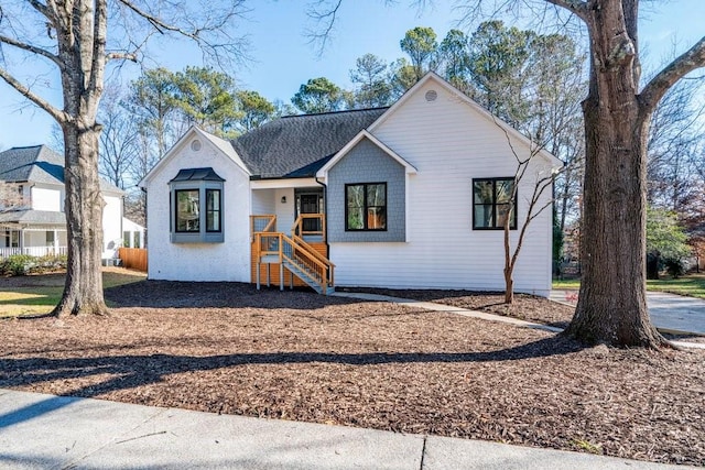 view of modern farmhouse