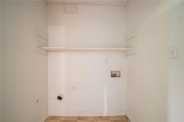 1615 Enchanted Forest Dr, Conley, GA 30288 - laundry area featuring laundry area, washer hookup, baseboards, and hookup for an electric dryer